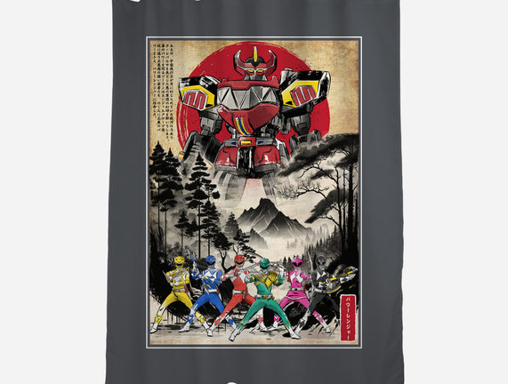 Rangers In Japan Woodblock