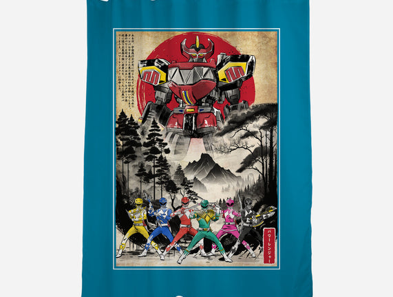 Rangers In Japan Woodblock