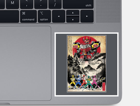 Rangers In Japan Woodblock