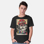 Rangers In Japan Woodblock-mens basic tee-DrMonekers