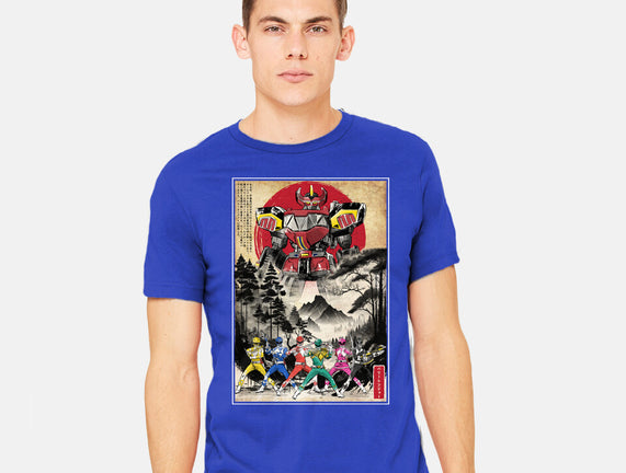 Rangers In Japan Woodblock