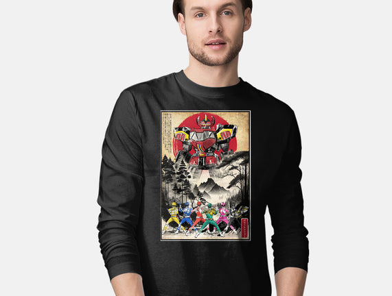 Rangers In Japan Woodblock