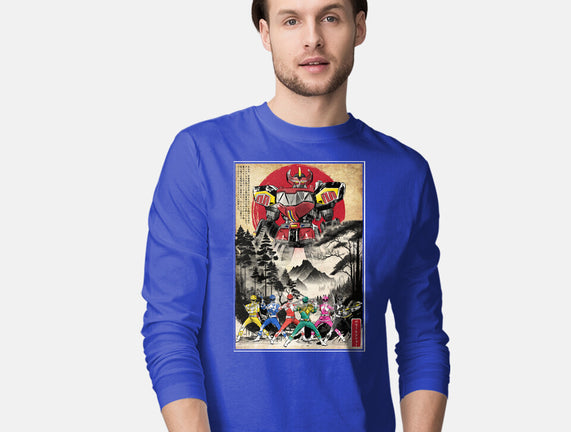 Rangers In Japan Woodblock