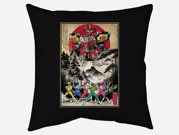 Rangers In Japan Woodblock
