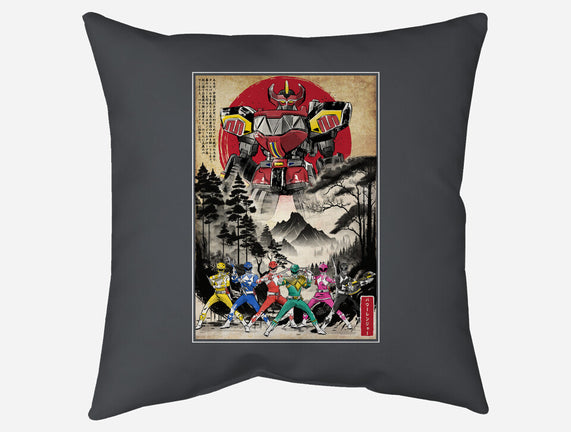 Rangers In Japan Woodblock