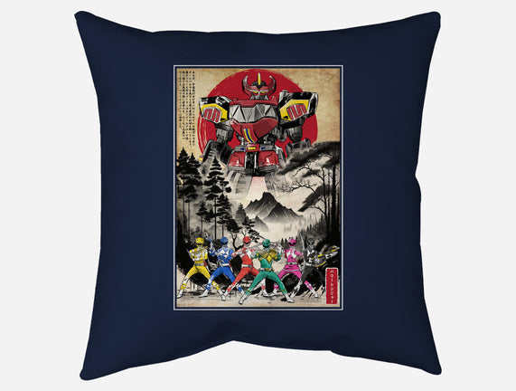Rangers In Japan Woodblock