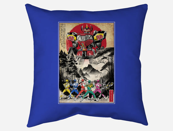 Rangers In Japan Woodblock