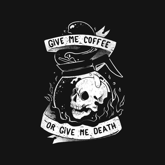 Give Me Coffee Or Give Me Death-baby basic onesie-eduely