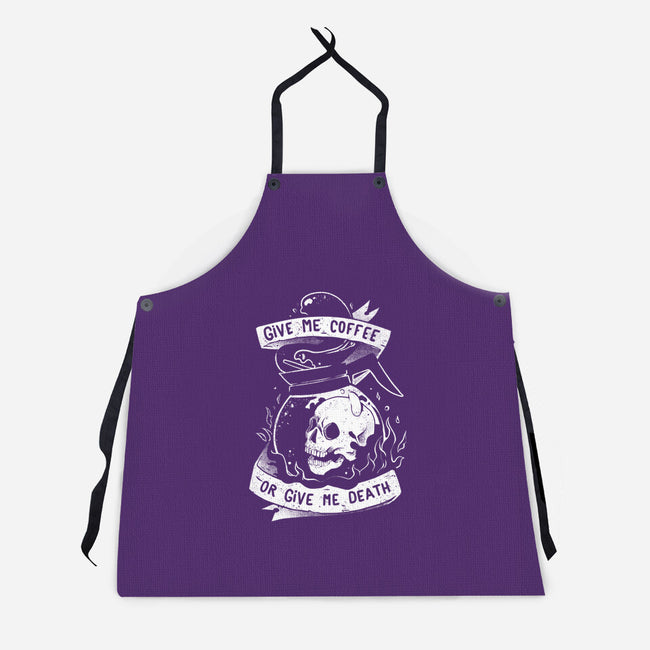 Give Me Coffee Or Give Me Death-unisex kitchen apron-eduely
