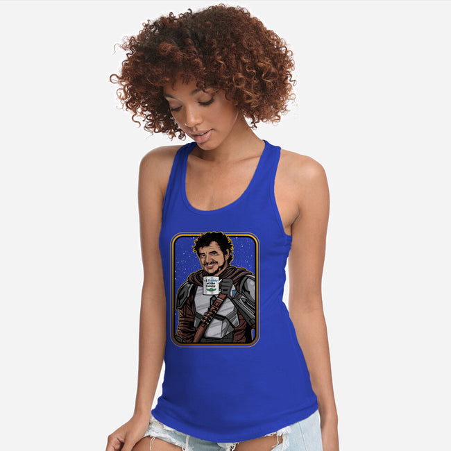 Daddy Of The Galaxy-womens racerback tank-Diegobadutees