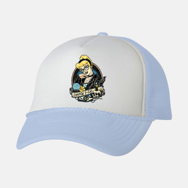 Curfew Sucks-unisex trucker hat-momma_gorilla