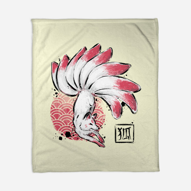 Magical Fox-none fleece blanket-xMorfina