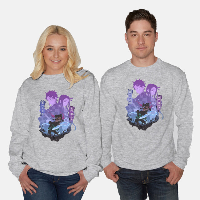 Tanjiro X Nezuko-unisex crew neck sweatshirt-SipakatauDesign
