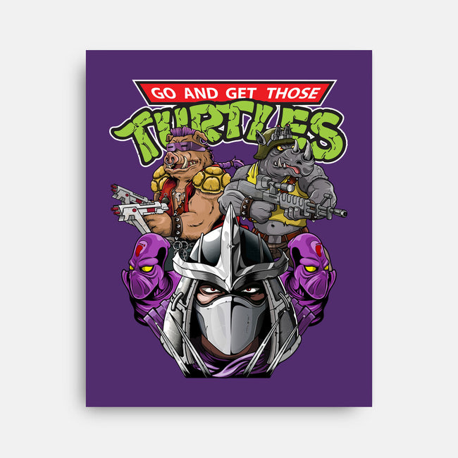 Shredder And Co-none stretched canvas-Chinobikai