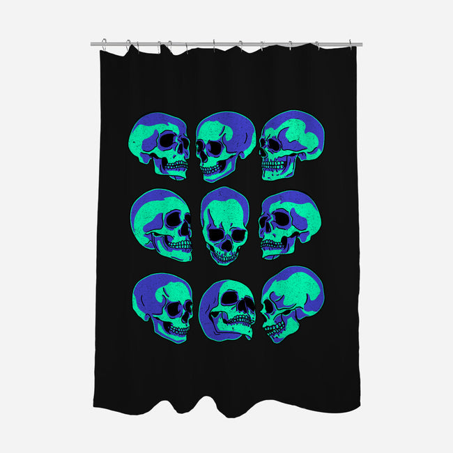 Many Faces of Death-none polyester shower curtain-fanfreak1
