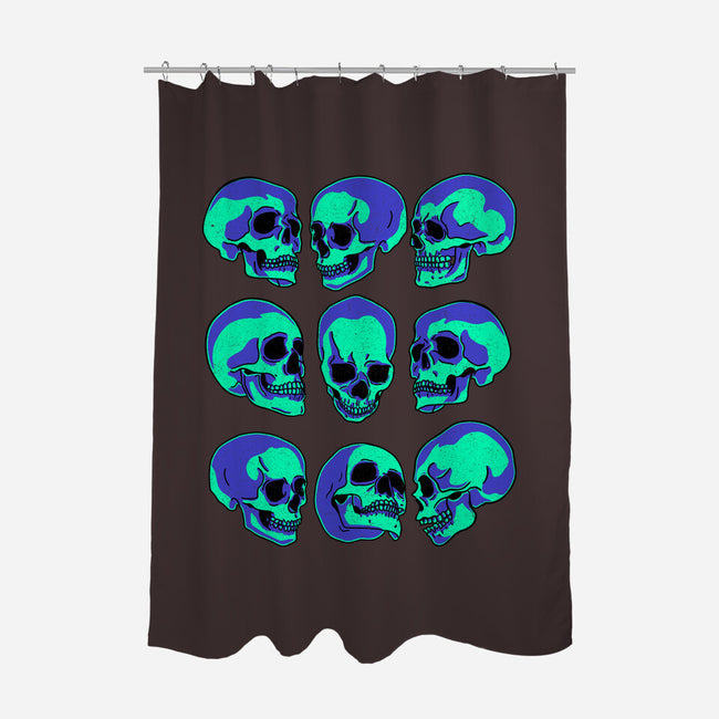 Many Faces of Death-none polyester shower curtain-fanfreak1