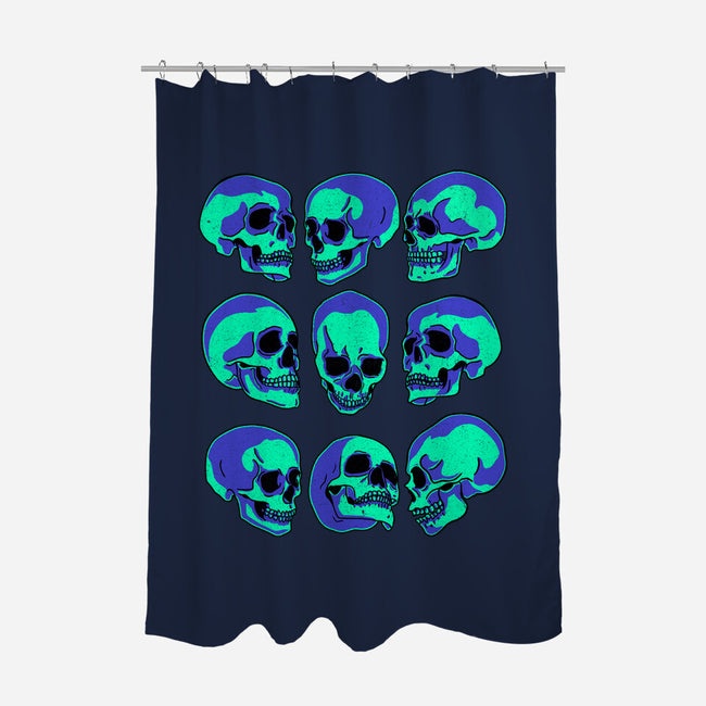 Many Faces of Death-none polyester shower curtain-fanfreak1
