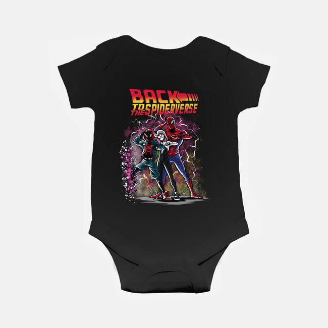 Back To The Spiderverse-baby basic onesie-zascanauta