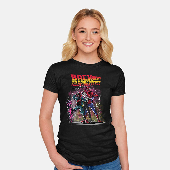 Back To The Spiderverse-womens fitted tee-zascanauta
