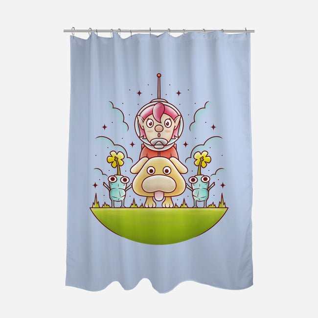 The New Captain-none polyester shower curtain-Alundrart