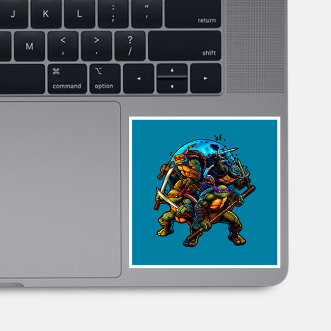 Classic Ninjas-none glossy sticker-Art_Of_One