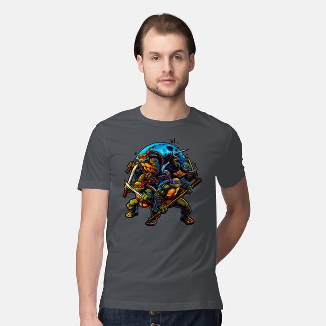 Classic Ninjas-mens premium tee-Art_Of_One