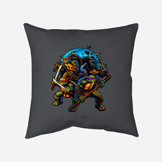 Classic Ninjas-none removable cover w insert throw pillow-Art_Of_One