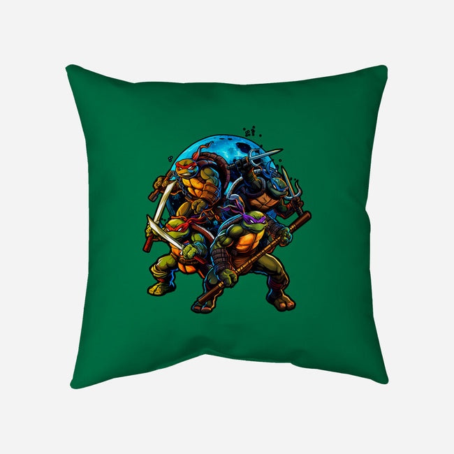 Classic Ninjas-none removable cover w insert throw pillow-Art_Of_One