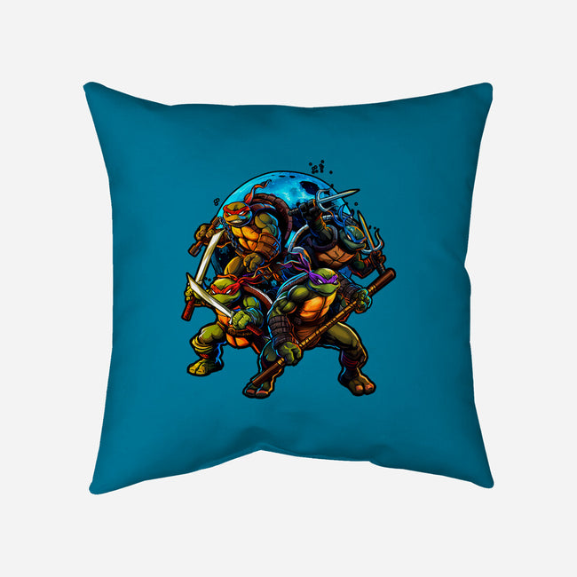Classic Ninjas-none removable cover w insert throw pillow-Art_Of_One