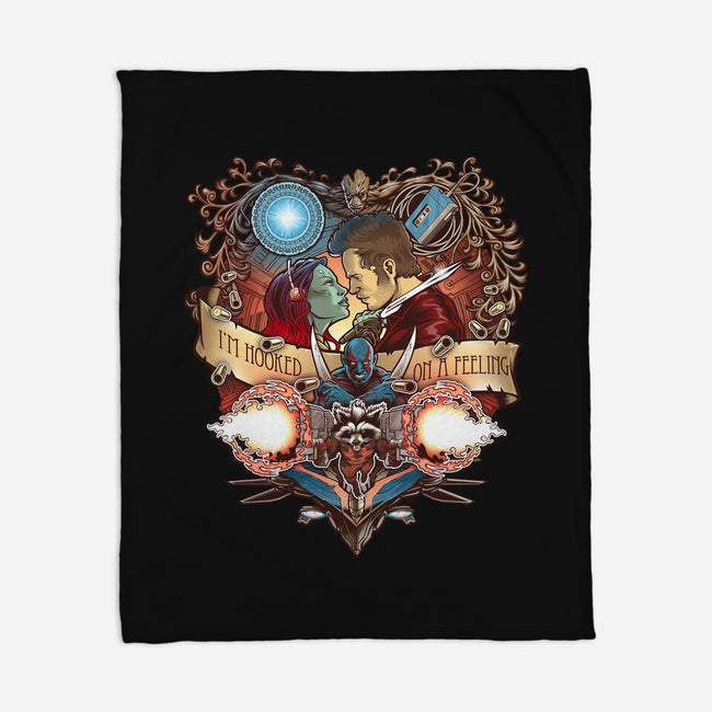 Hooked On A Feeling-none fleece blanket-Art_Of_One