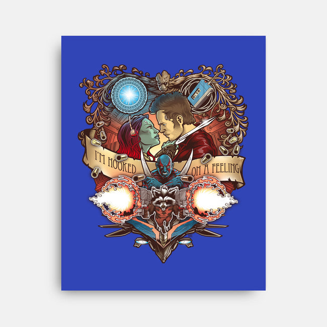 Hooked On A Feeling-none stretched canvas-Art_Of_One