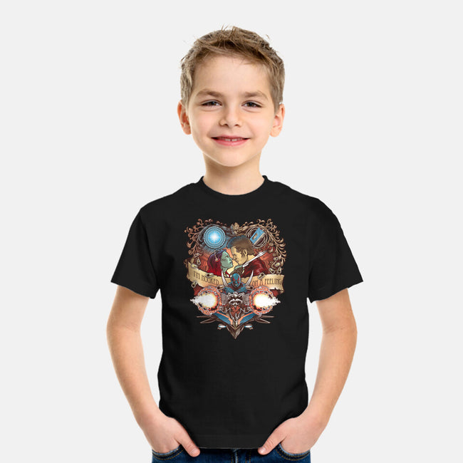 Hooked On A Feeling-youth basic tee-Art_Of_One