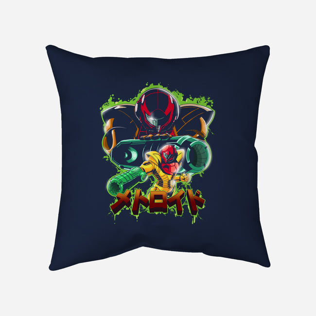 Duel Between Ladies-none removable cover throw pillow-Diego Oliver