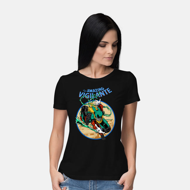 The Amazing Vigilante-womens basic tee-joerawks