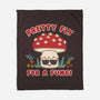 Pretty Fly For A Fungi-none fleece blanket-Weird & Punderful