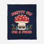 Pretty Fly For A Fungi-none fleece blanket-Weird & Punderful