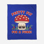 Pretty Fly For A Fungi-none fleece blanket-Weird & Punderful