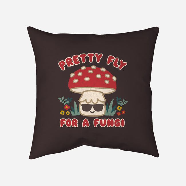 Pretty Fly For A Fungi-none removable cover w insert throw pillow-Weird & Punderful