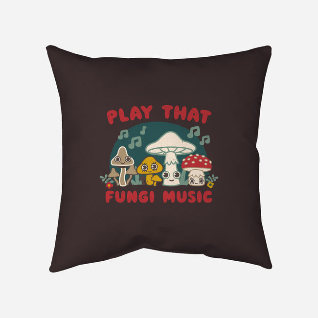 Play That Fungi Music-none removable cover w insert throw pillow-Weird & Punderful
