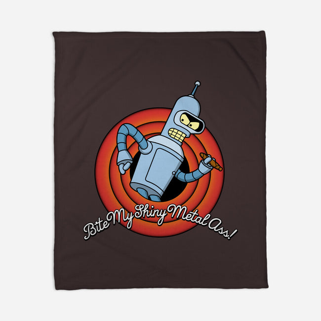 Bite My Shiny Metal-none fleece blanket-Barbadifuoco