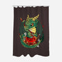 Dragon Role Dice-none polyester shower curtain-Vallina84