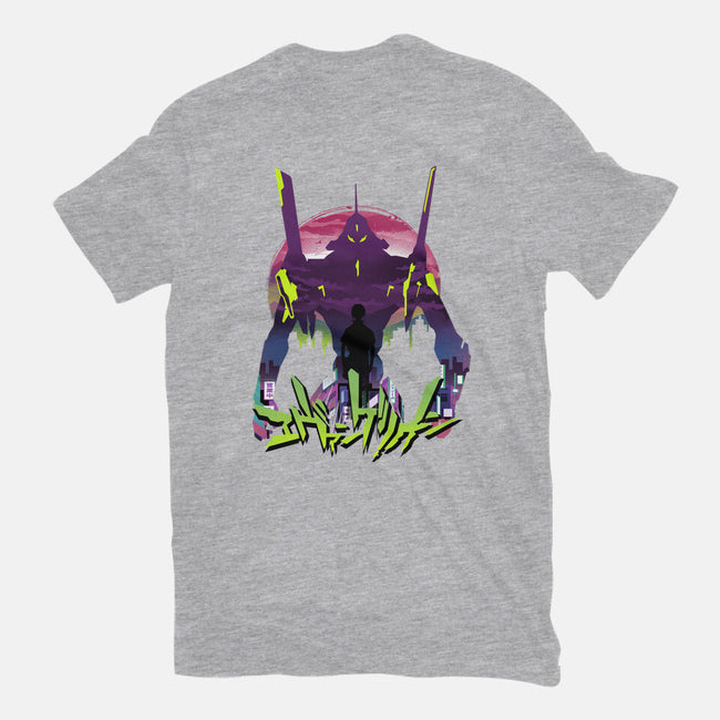 An Eva Sunset-womens fitted tee-dandingeroz