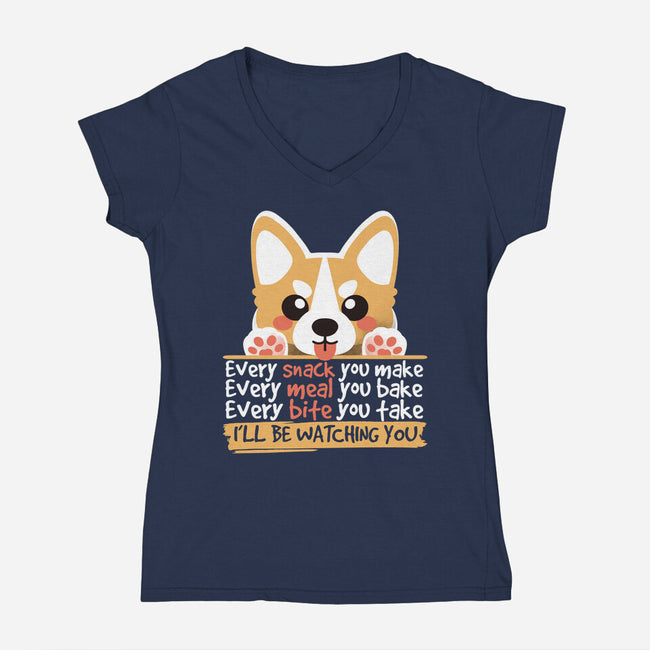 Every Snack You Make-womens v-neck tee-NemiMakeit
