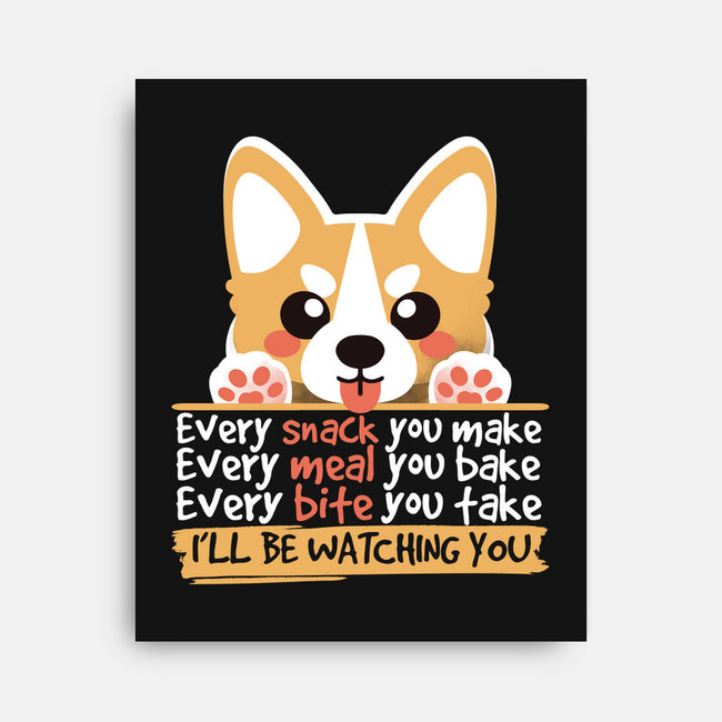 Every Snack You Make-none stretched canvas-NemiMakeit