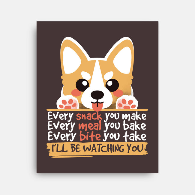 Every Snack You Make-none stretched canvas-NemiMakeit