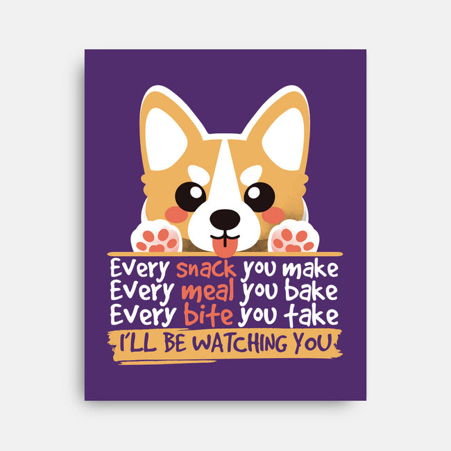 Every Snack You Make-none stretched canvas-NemiMakeit