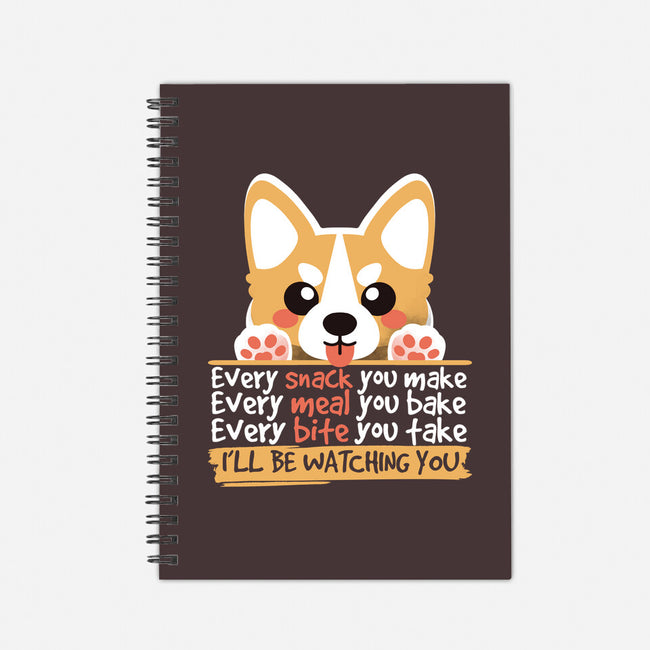 Every Snack You Make-none dot grid notebook-NemiMakeit