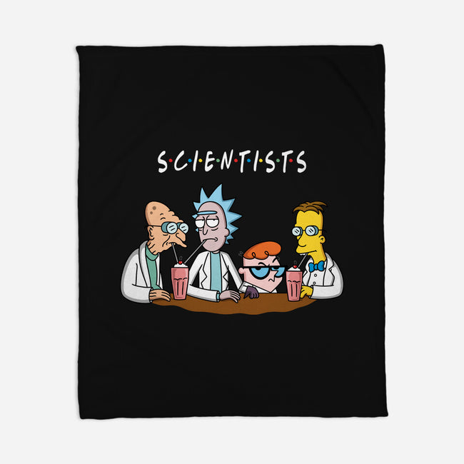Scientists-none fleece blanket-Barbadifuoco