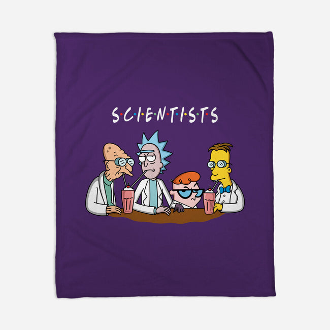 Scientists-none fleece blanket-Barbadifuoco