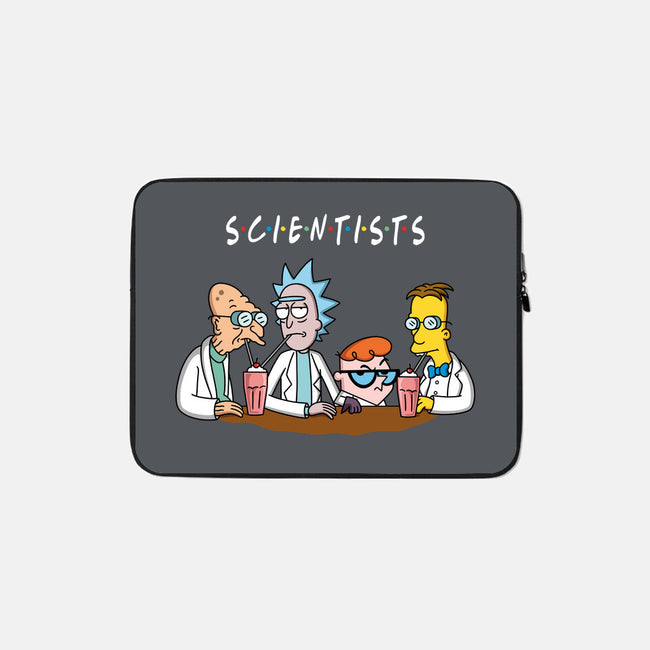 Scientists-none zippered laptop sleeve-Barbadifuoco